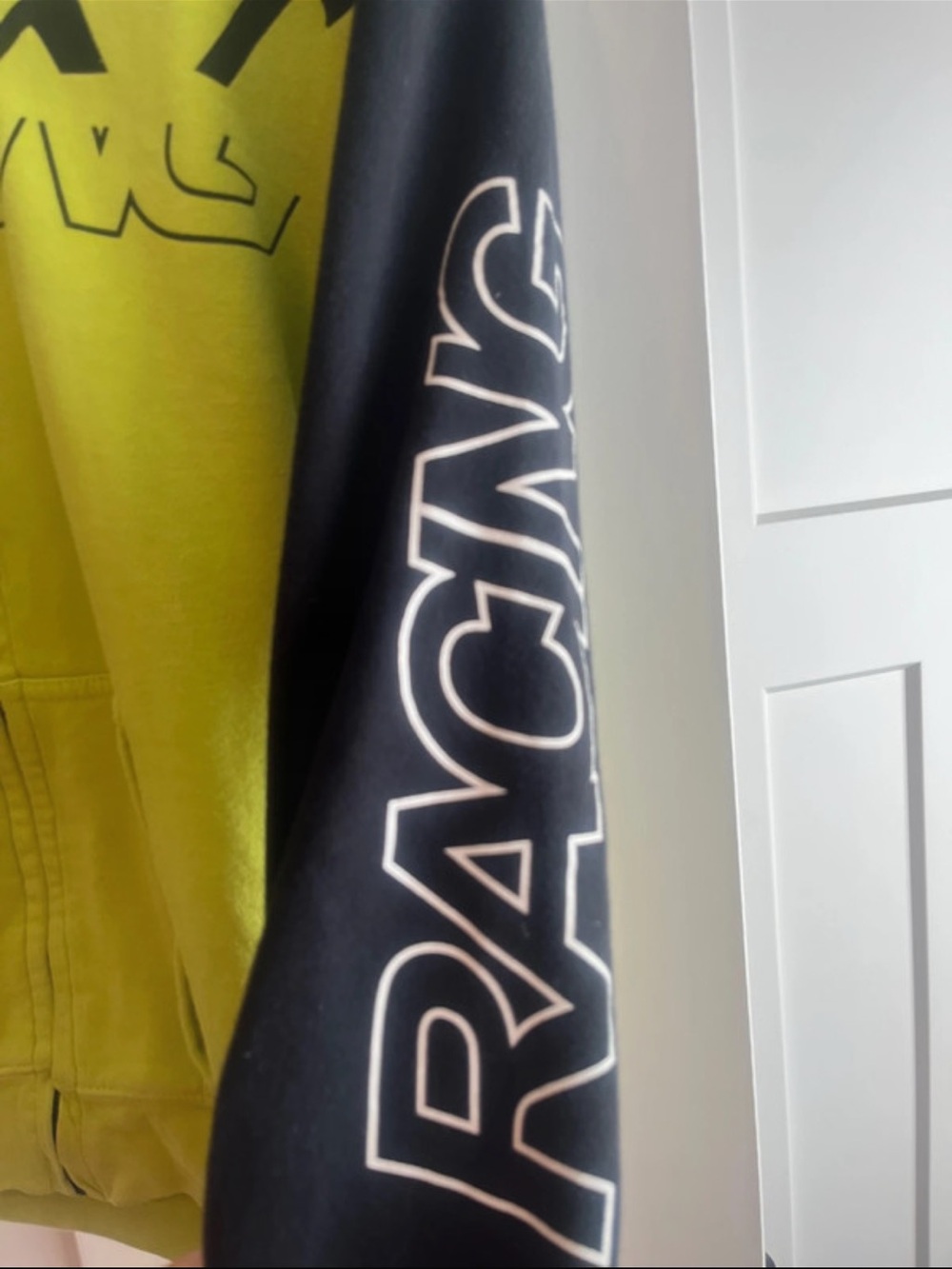 Fox youth XL Neon Yellow and Black Zip-Up Hoodie - Picture 2 of 8